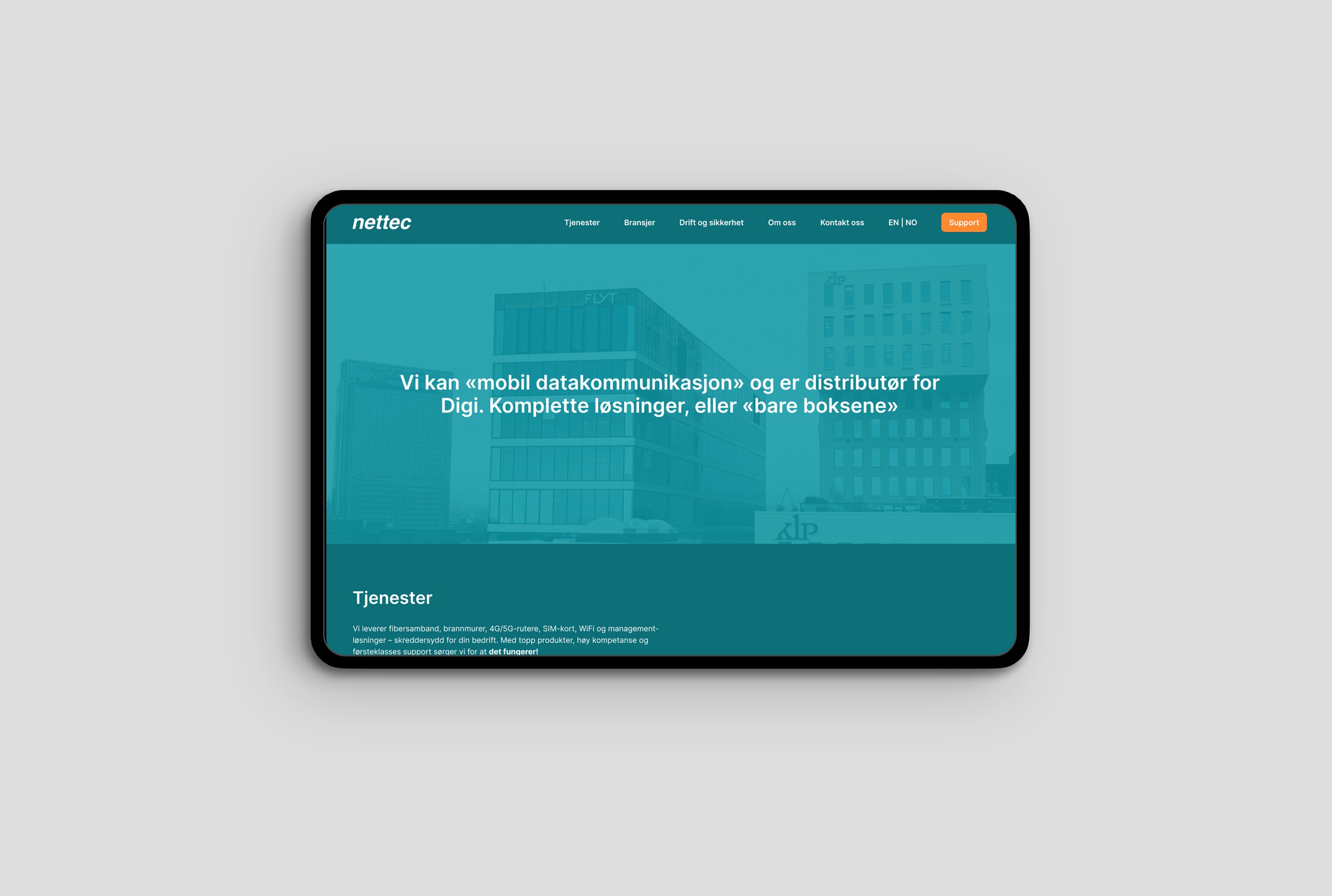 navigasjon innhold web